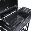 CD2030AN 30-Inch Charcoal Grill, Deluxe BBQ Smoker Picnic Camping Patio Backyard Cooking, Black, Large
